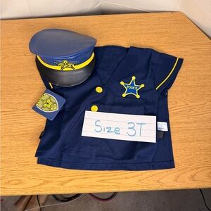 Kids Police Costume with Hat and Badge